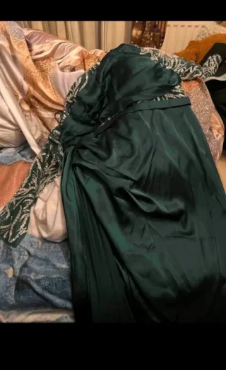 Vestido elegante verde talla xxl