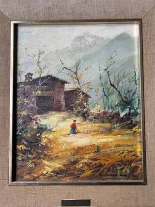 Cuadro al óleo paisaje