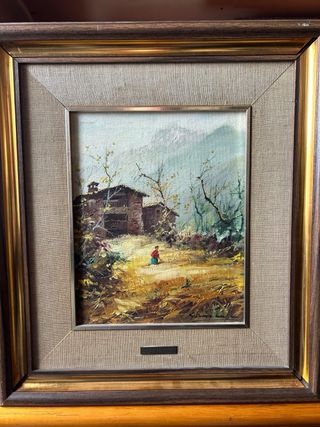 Cuadro al óleo paisaje