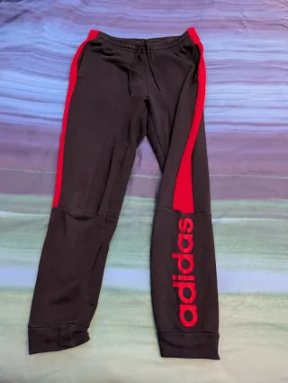 Pantalón Adidas Negro/Rojo