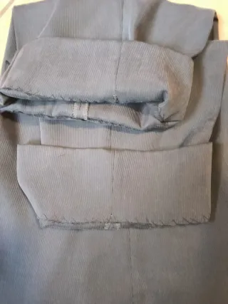 Completo uomo grigio mille righe.