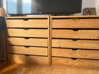 3 Cajoneras Pino Artesanal