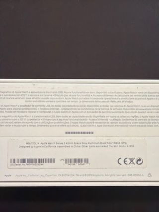 Apple Watch Series 3 42mm Negro