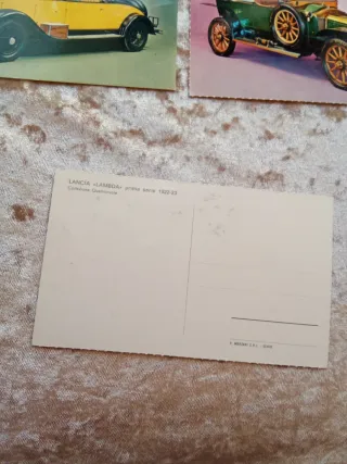 Cartoline d'epoca auto d'epoca - 3 pezzi