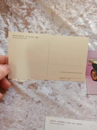 Cartoline d'epoca auto d'epoca - 3 pezzi