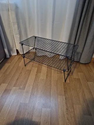 Zapatero Metálico Negro