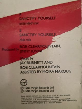 Vinilo Simple Minds - Sanctify Yourself (1986)