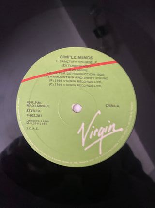 Vinilo Simple Minds - Sanctify Yourself (1986)