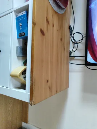 Mueble TV Ikea madera blanco