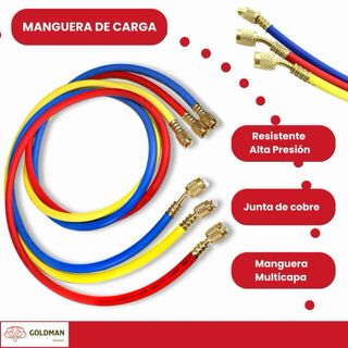 Kit Manómetros A/A 3 Mangueras Goldman