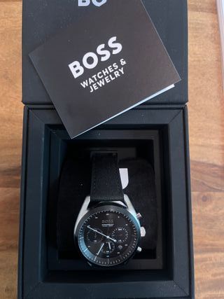 Reloj Hugo Boss Cronógrafo Negro Nuevo