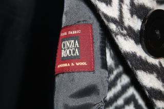 Giaccone zebrato lana e angora