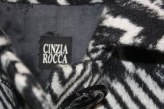 Giaccone zebrato lana e angora