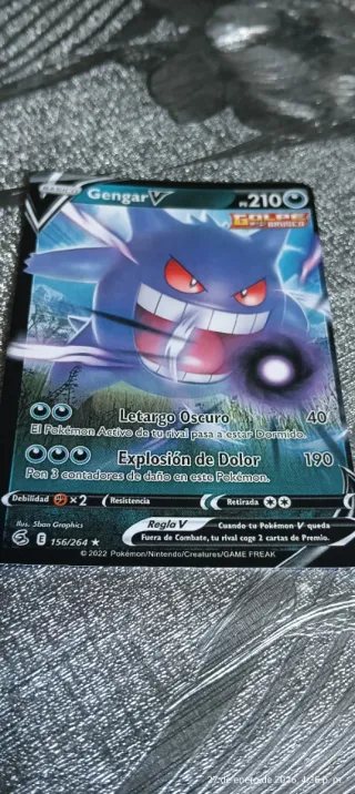 Carta Pokémon Gengar V 156/264