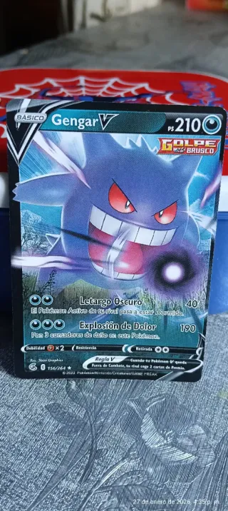 Carta Pokémon Gengar V 156/264