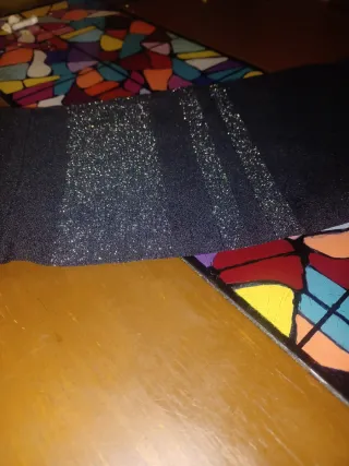 Leggings Channo negros con franja brillante