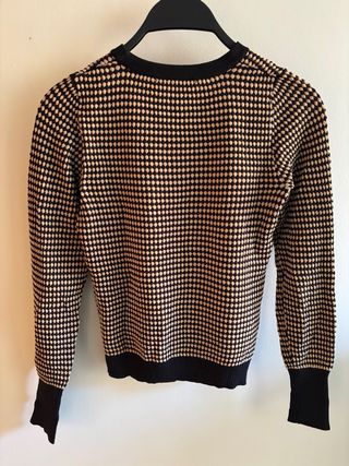 Jersey Zara Beige y Negro