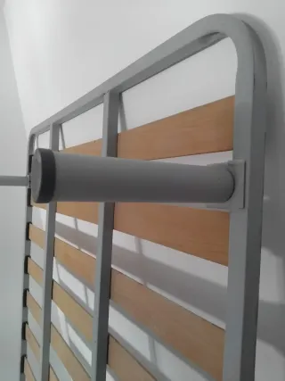 Somier metálico con lamas de madera