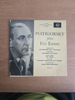 Vinilo 7 Piatigorsky Five Encores RCA
