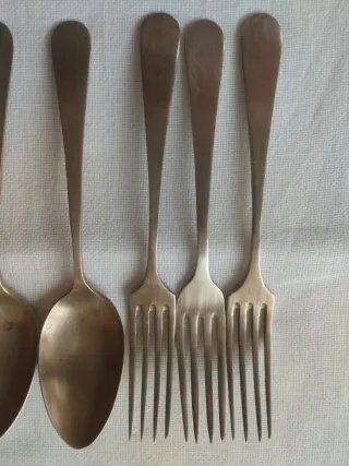 Juego Cucharas y Tenedores Alpaca