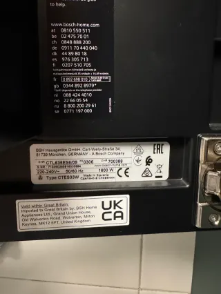 Cafetera Integrable Bosch