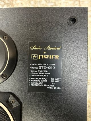 Altavoces Fisher STE-950 (2) 140W 8 Ohm 86x27x32cm