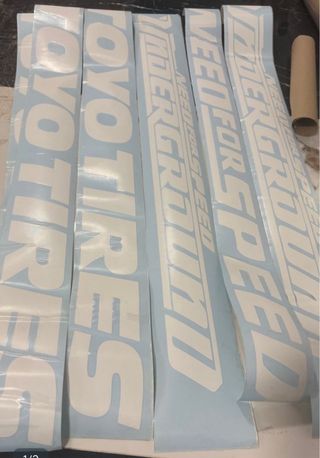 Pegatinas Need For Speed y Toyota