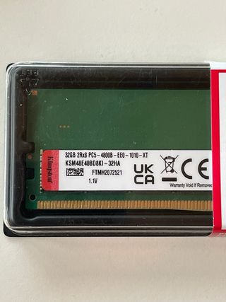 2 x Kingston 32GB DDR5 4800MHz ECC UDIMM