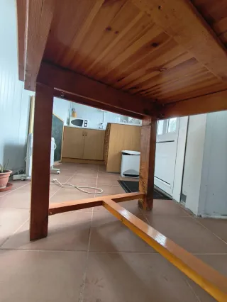 Mesa de madera rústica 2.40x0.90