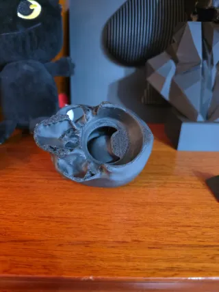 Silbato Azteca Calavera Negro mate mas regalo