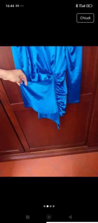 Vestito elegante blu taglia L