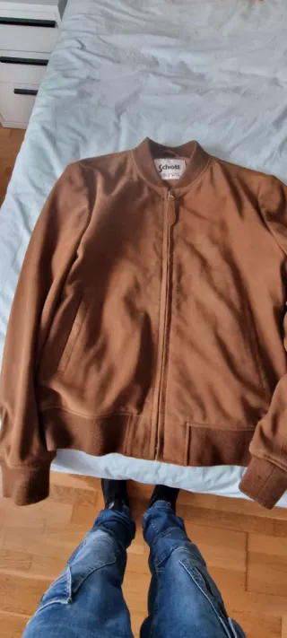 Chaqueta bomber ante Schott