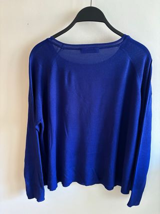 Jersey Zara azul manga larga