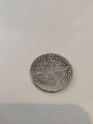 Moneda 5 Reichsmark Graf Zeppelin 1929