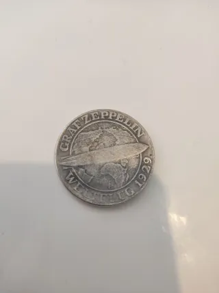 Moneda 5 Reichsmark Graf Zeppelin 1929