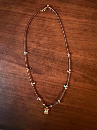 Collar Tous Oso con Turquesa Dorado