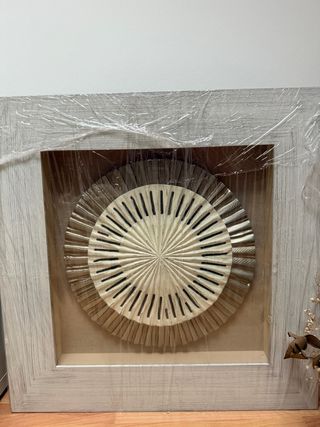 Cuadro Decorativo Metal y Madera