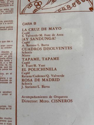 Disco Vinilo Lilian de Celis