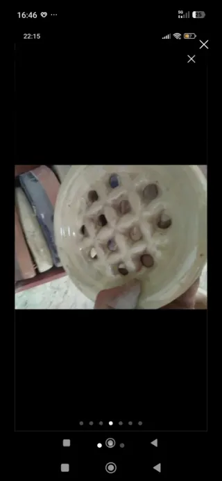 Respiradero cerámica marrón