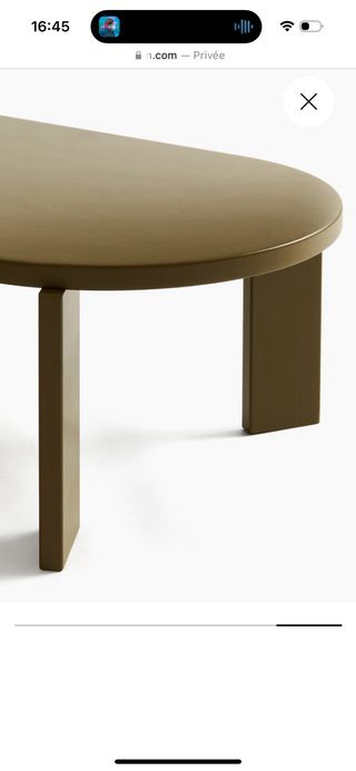 Mesa de centro H&M Home verde Nueva