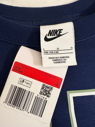 Sudadera Nike Azul Kids