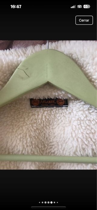 Chaqueta vintage pana blanca