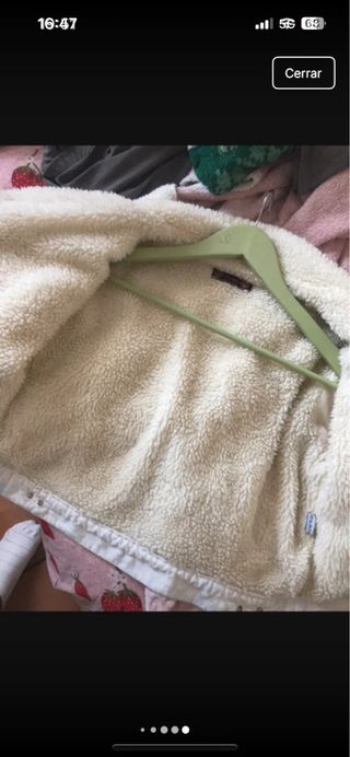 Chaqueta vintage pana blanca