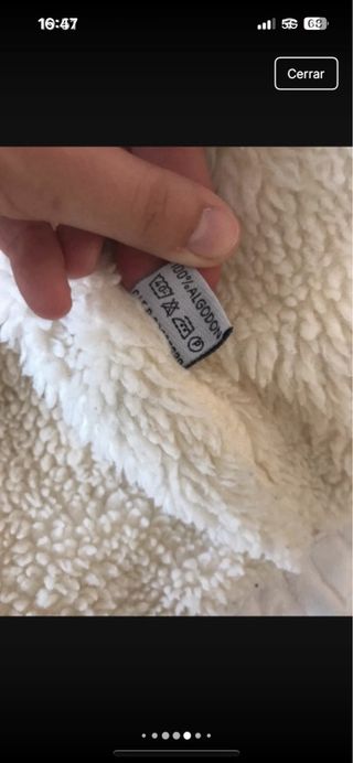 Chaqueta vintage pana blanca