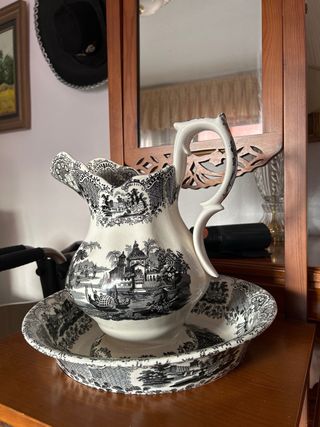 Jarra y Palangana Aguamanil Antiguo