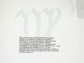 Litografia Michele Mingoia Torino 1938