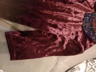 Vestito bambina velluto con paillettes