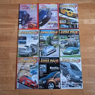 Zona Roja lote de 15 revistas de coches tuning