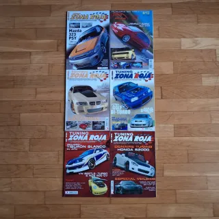 Zona Roja lote de 15 revistas de coches tuning