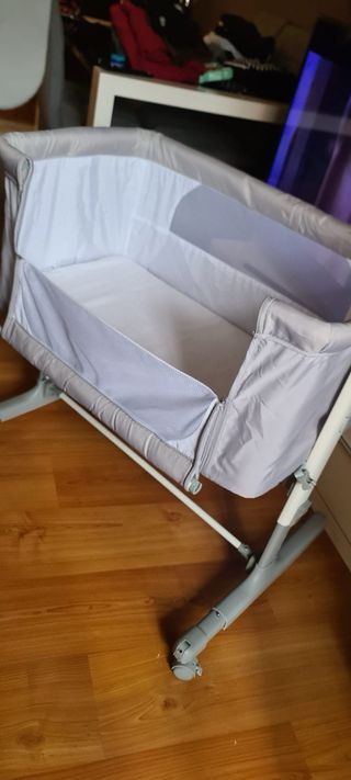 Cuna de bebé Asalvo gris